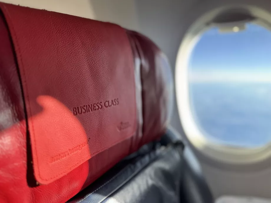 Sittplatsdetaljer i business class