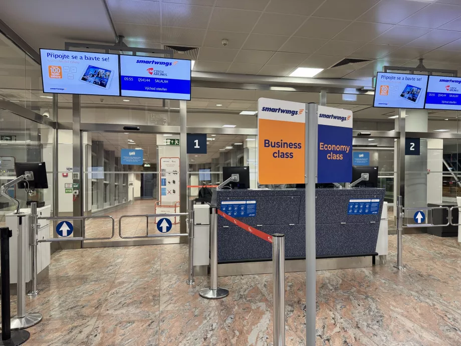 Ombordstigning i business class