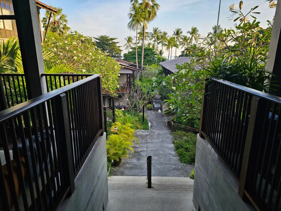 Homm Chura Samui sett från receptionen