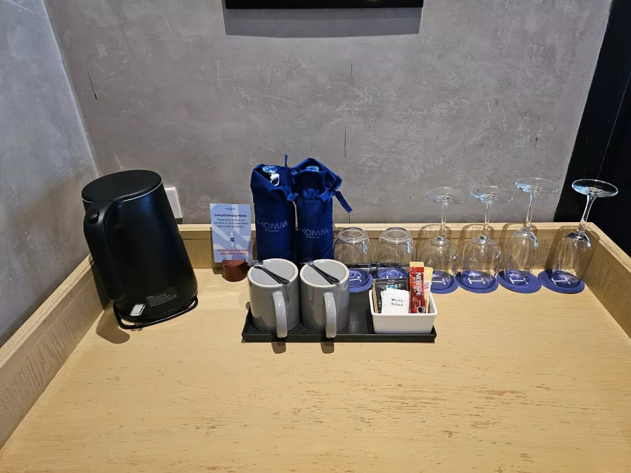 Gratis vatten och snabbkaffe/te