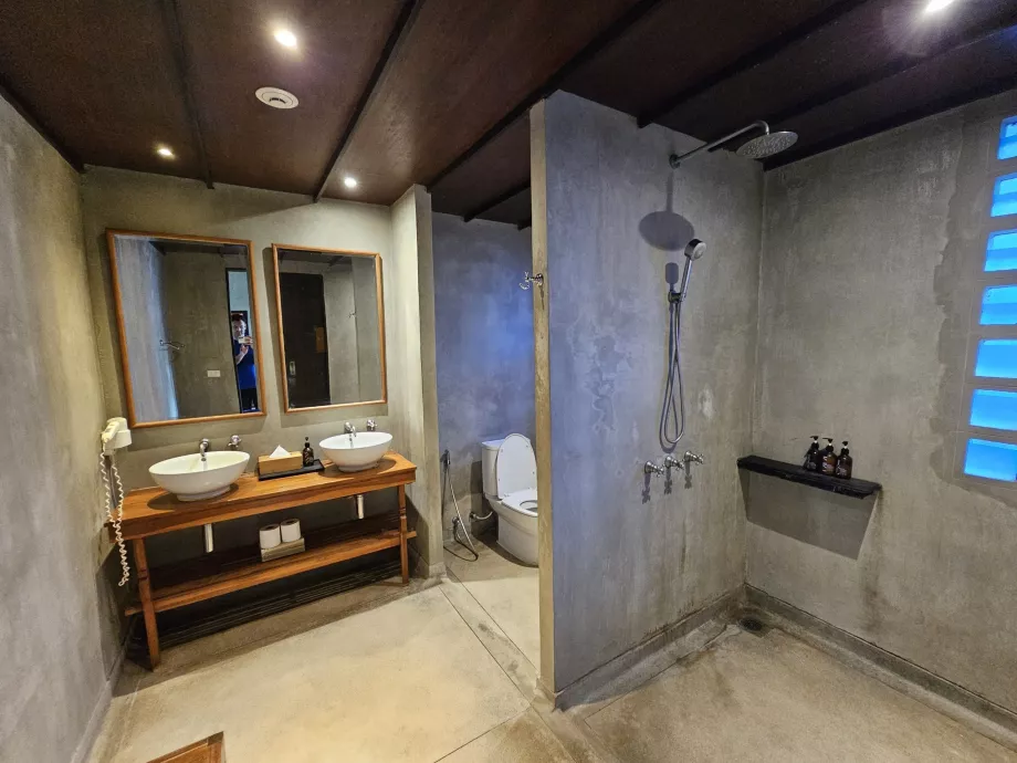 Badrum i fitnesscentret