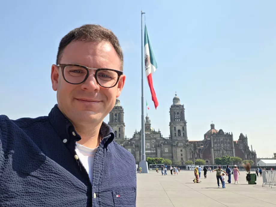 Jag i Zócalo Square