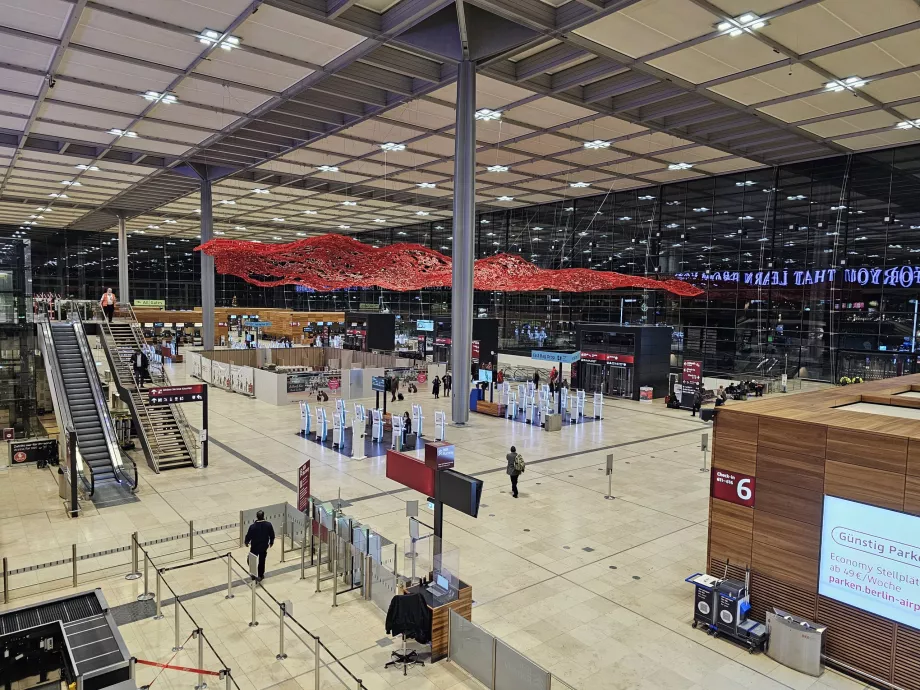 Avgångshall, Terminal 1