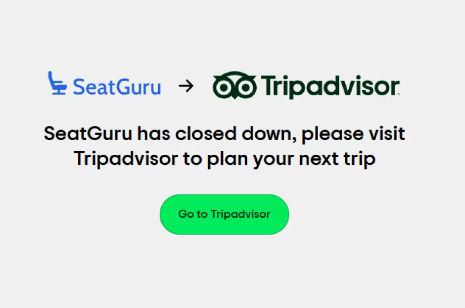 Slut på SeatGurus webbplats