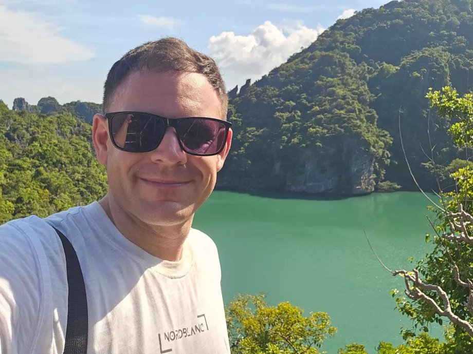 Jag vid Emerald Lake