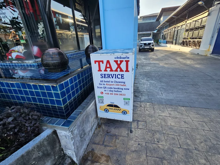 Chaweng, taxiannonsering