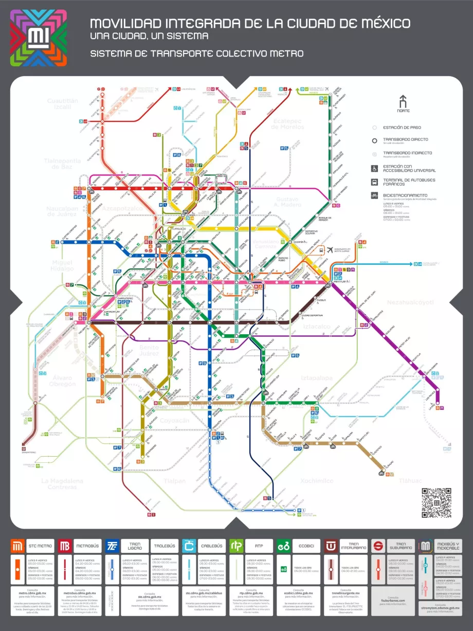 Mexico City Metro Karta