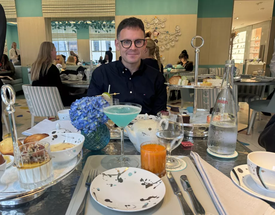 Mig på Tiffanys frukost