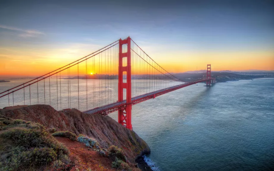 San Francisco - Golden gate-bron