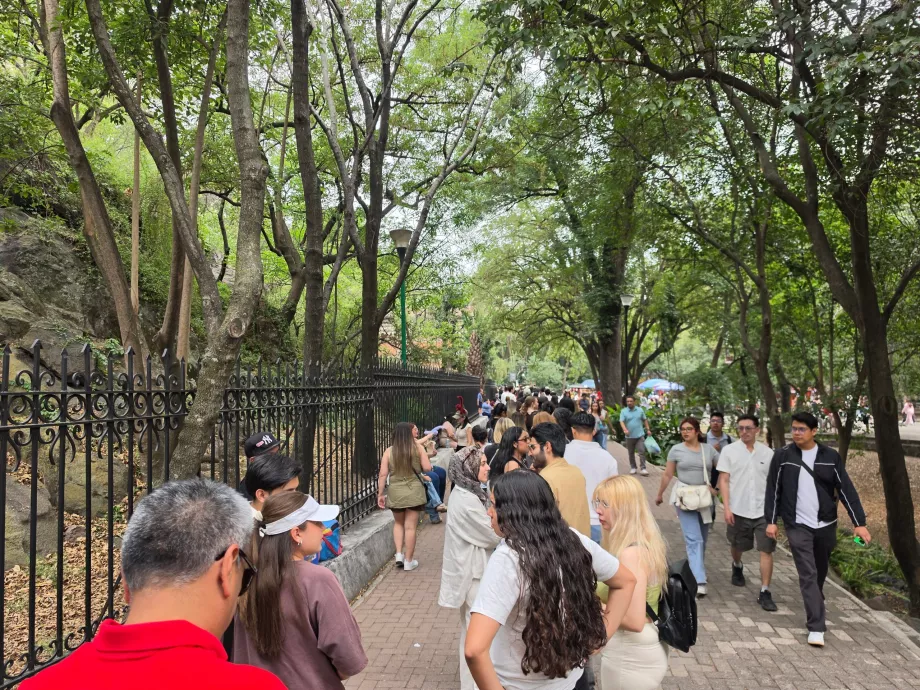 Chapultepec Castle, kö för entré