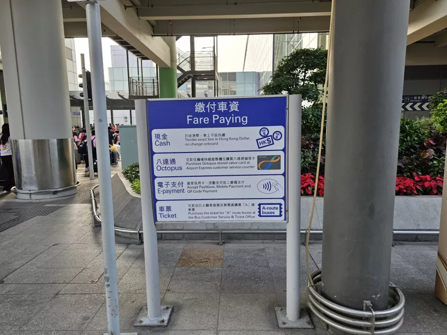 Information om att betala för bussbiljetter