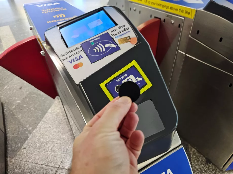 Betala med token på MRT