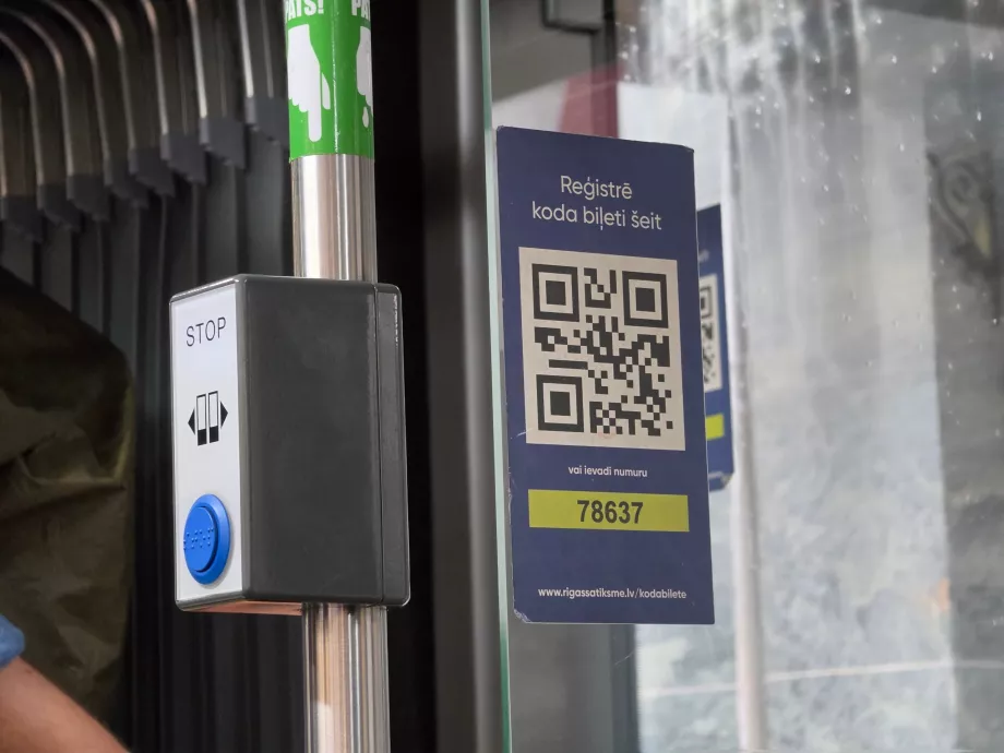 QR-kod för att skanna din biljett
