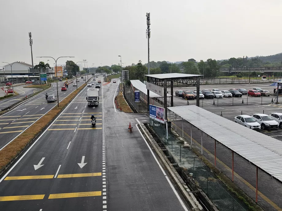 Busshållplats riktning KL Sentral