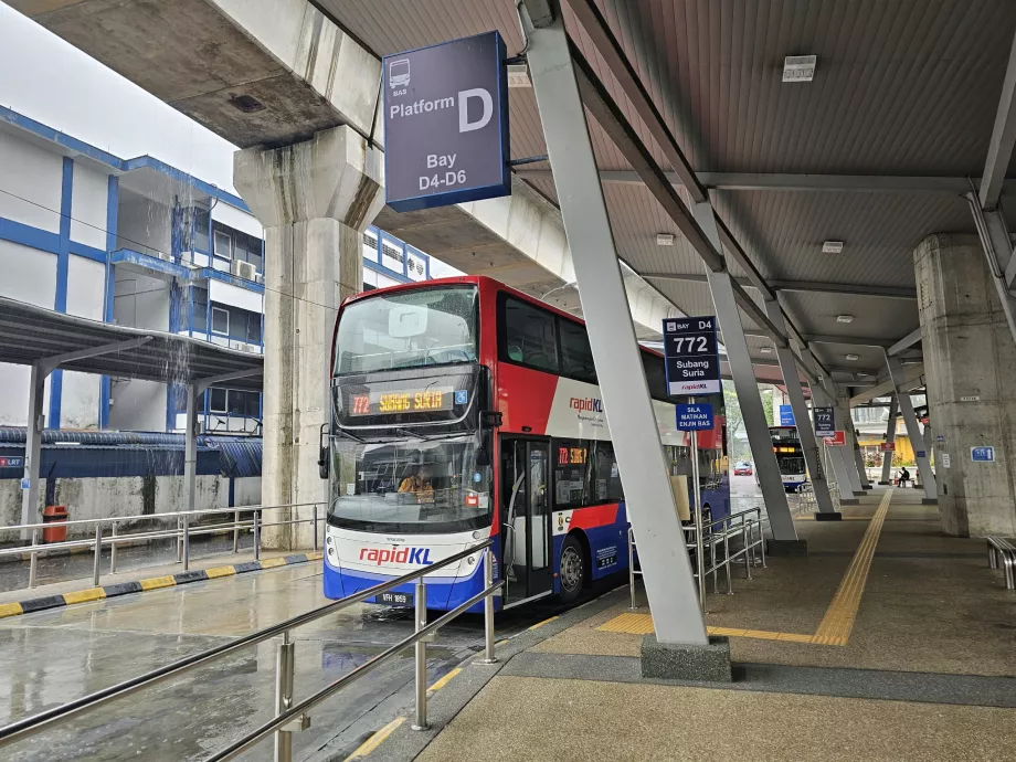 Linje 772 hållplats Pasar Seni