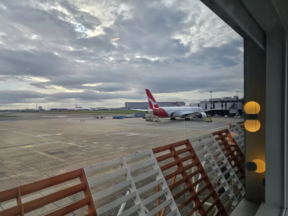 Utsikt över flygfältet