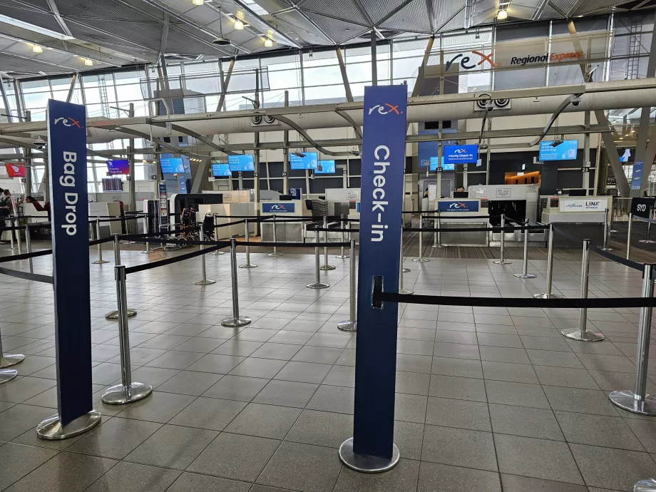 Incheckning hos Rex Airlines