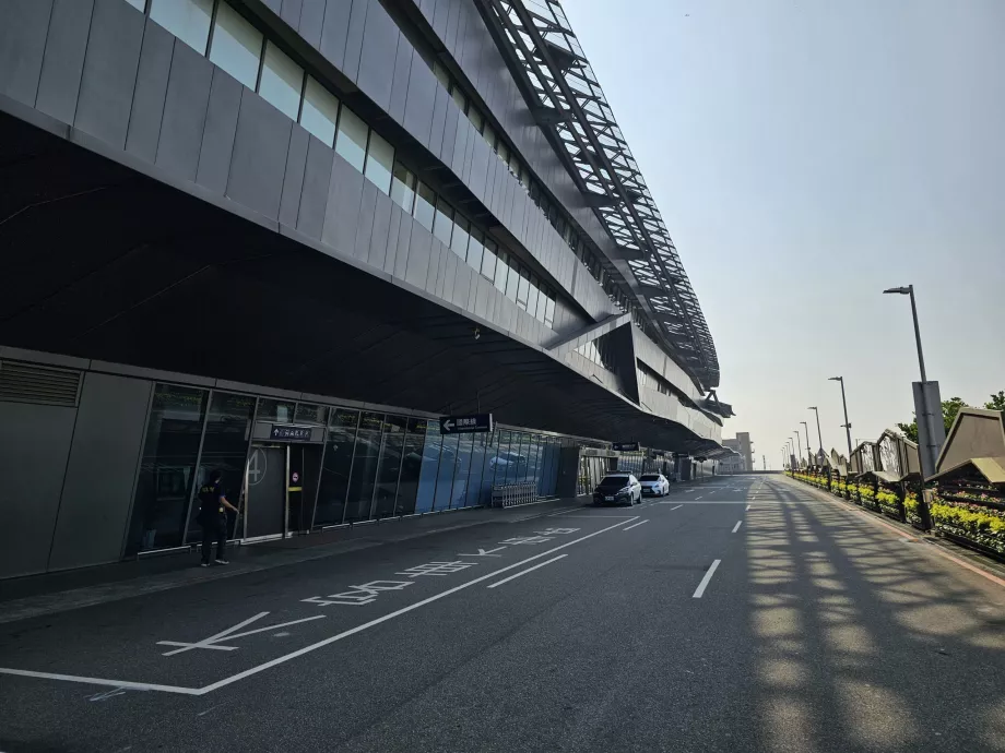 ankomst till flygplatsen Taichung