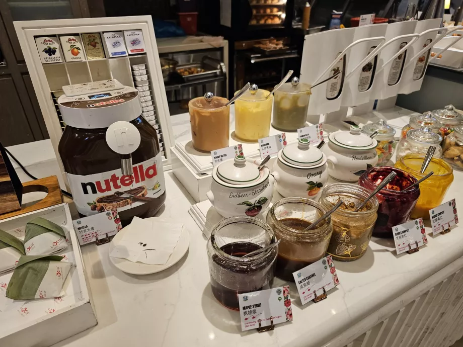 Marmelad, honung och nutella