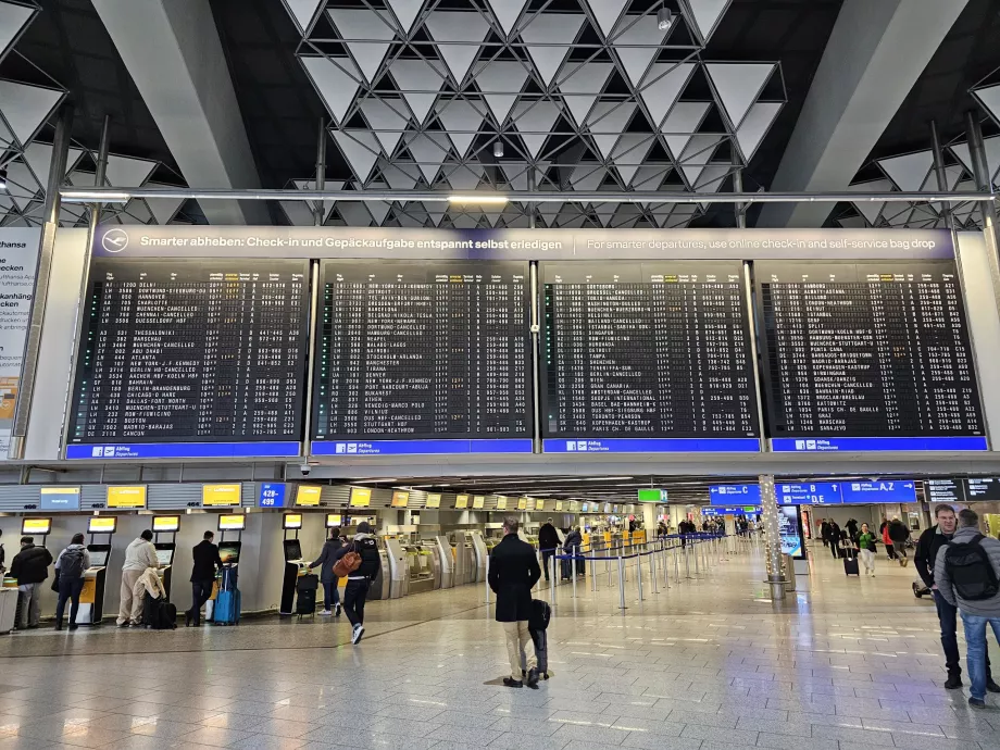 Avgång ombord, Frankfurt flygplats