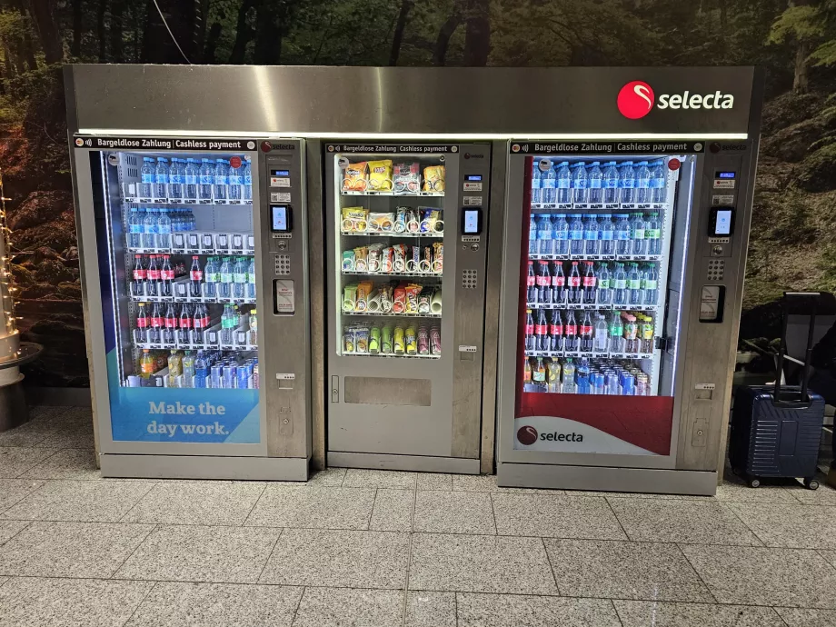 Selecta-automater på Frankfurt flygplats
