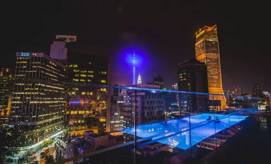 Kuala Lumpur på natten