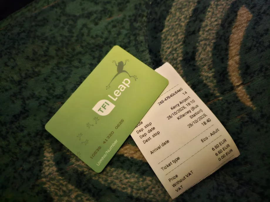 Bussbiljett från flygplatsen till Killarney