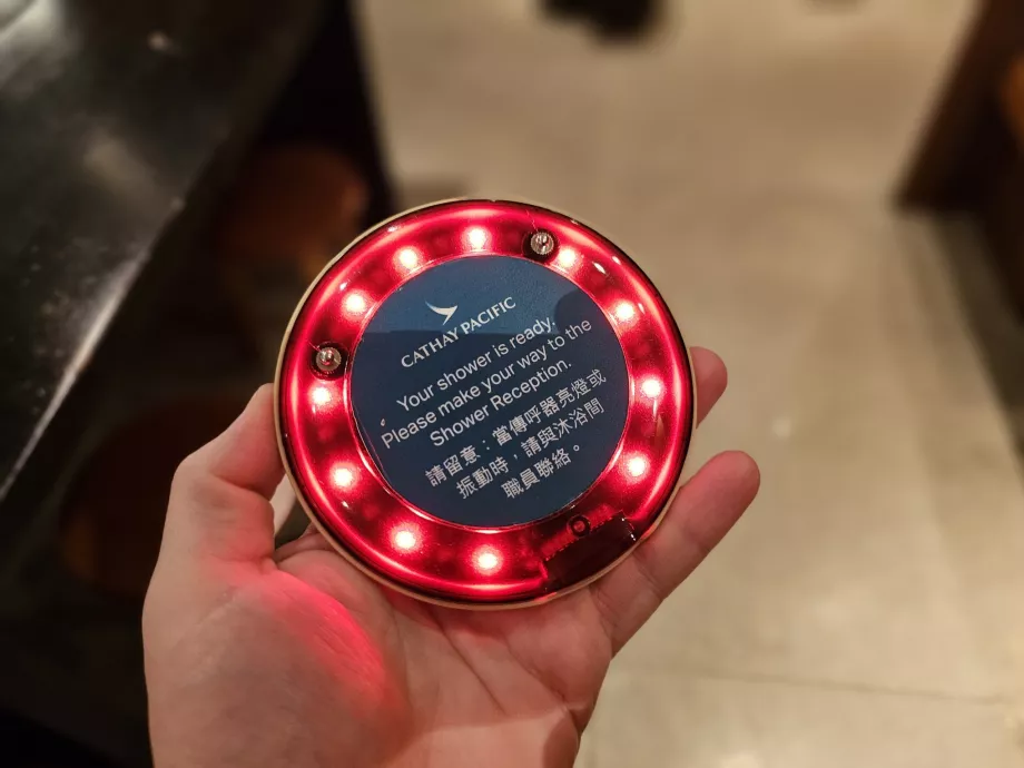 Meddelande om att släppa duschen