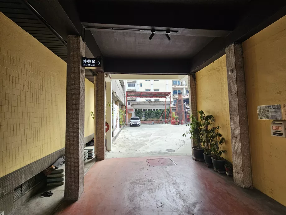 Ingång till Sin Sze Si Ya Temple
