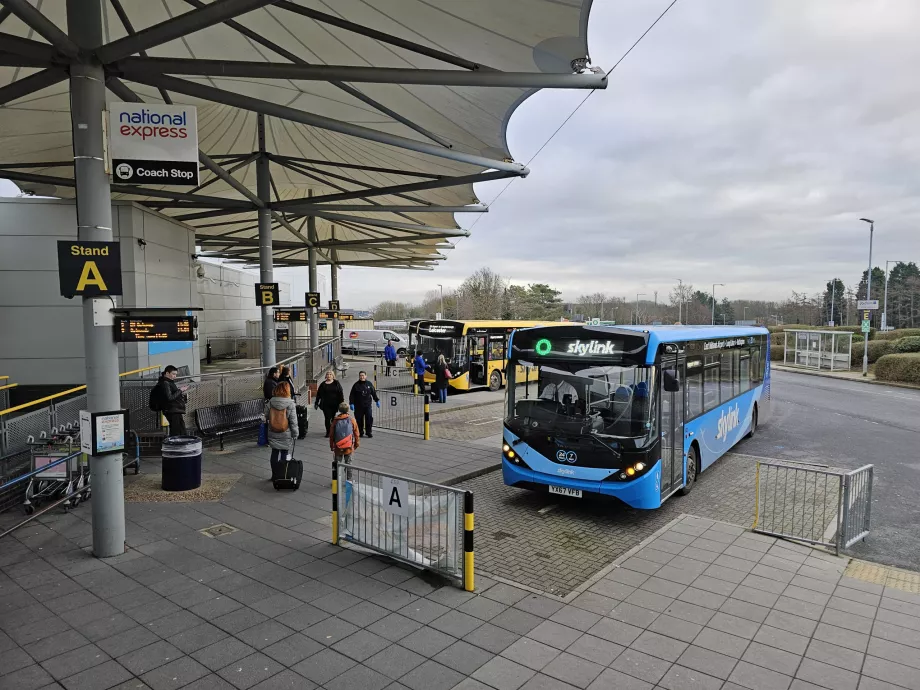 Busshållplatser, ankomsthall