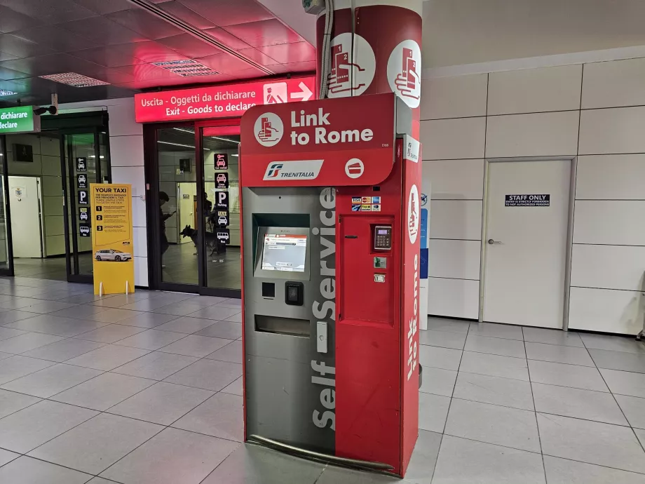 Trenitalia AirLink biljettautomat