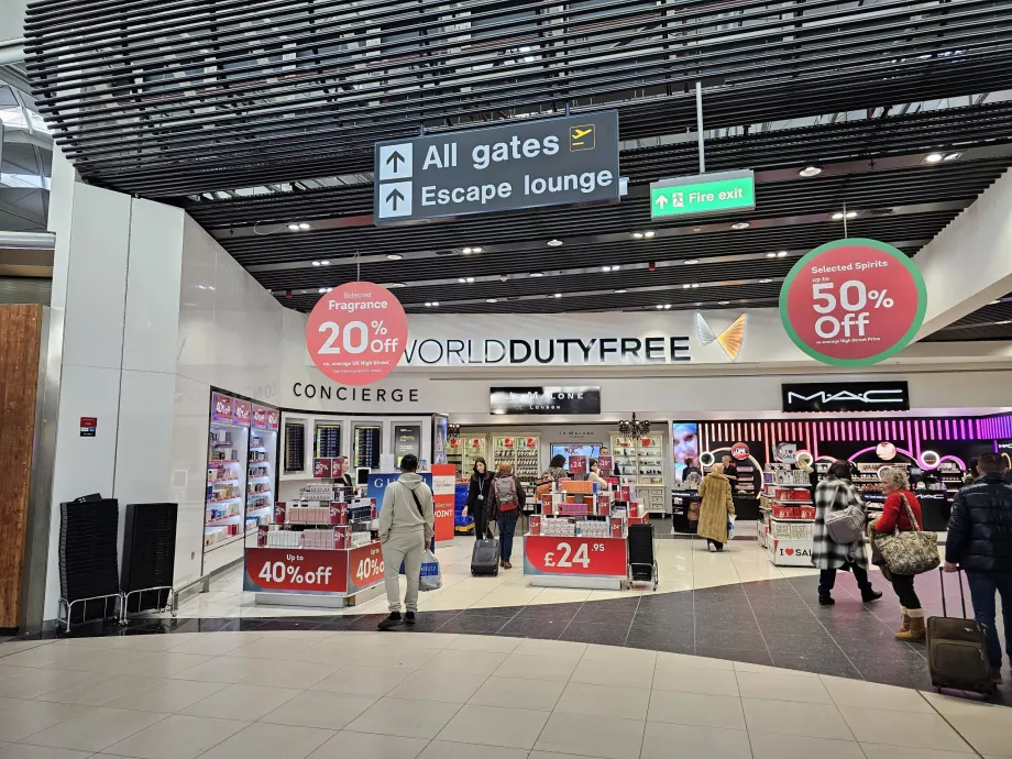 Taxfree-butik, STN Flygplats