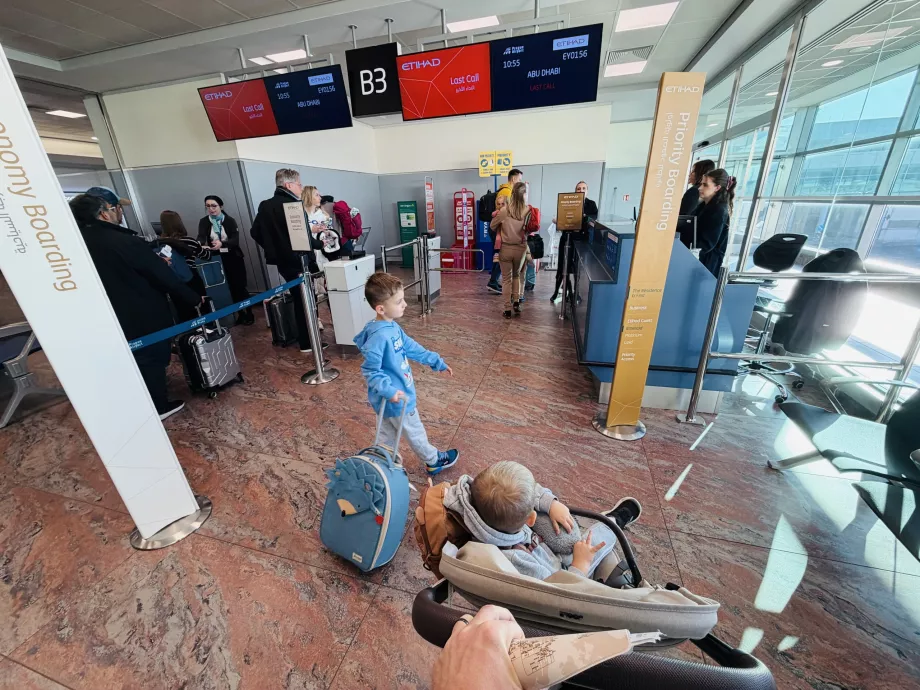 Ingång utformad för business class