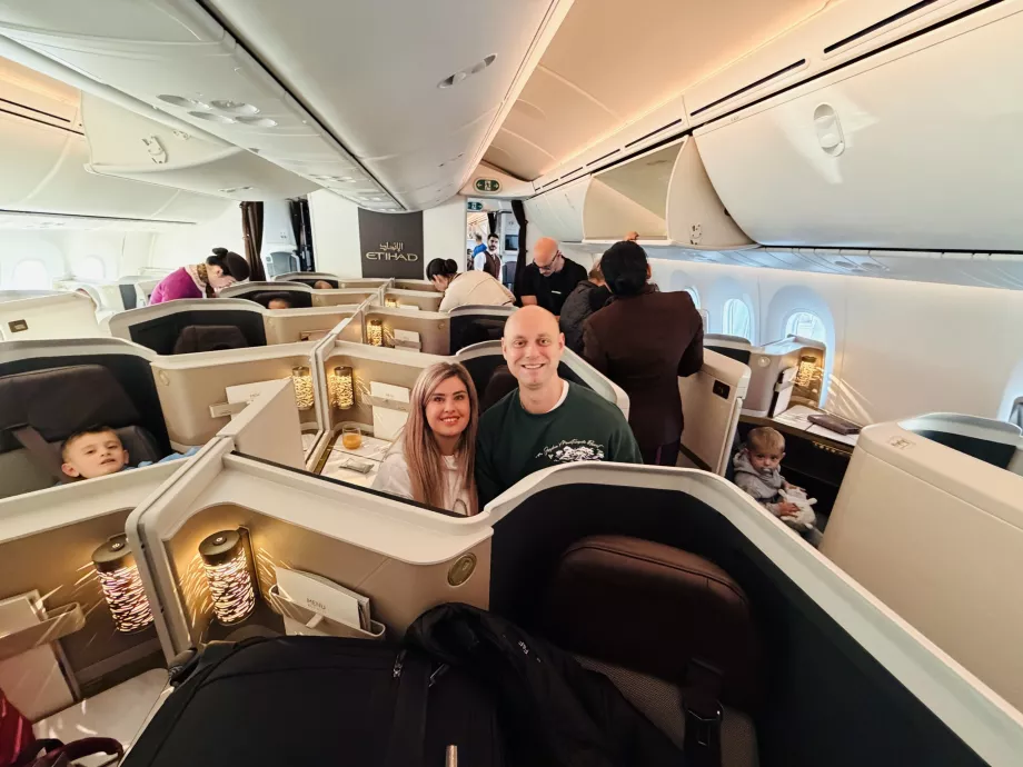 Min lilla familj redo för avfärd