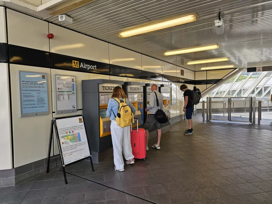 Biljettautomater i tunnelbanestationer