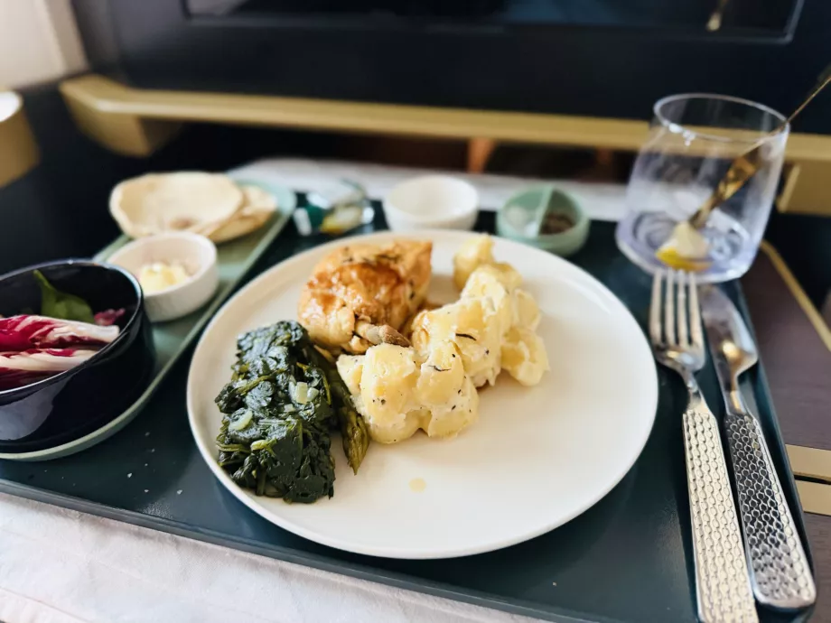 Kycklingsuprême med gnocchi och spenat