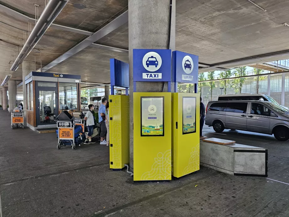 Kiosk för att beställa taxi