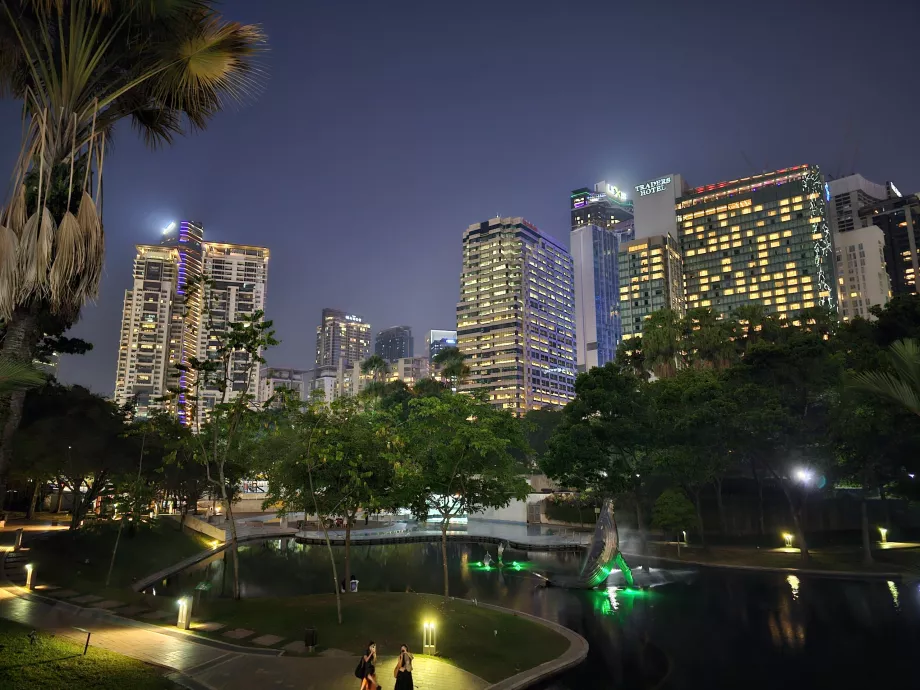 KLCC Park under natten