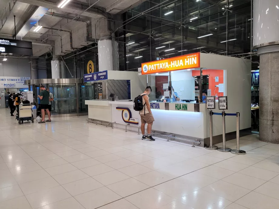 Biljettkontor i Pattaya och Hua Hin