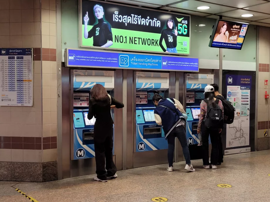 Biljettautomater för MRT-tunnelbanan