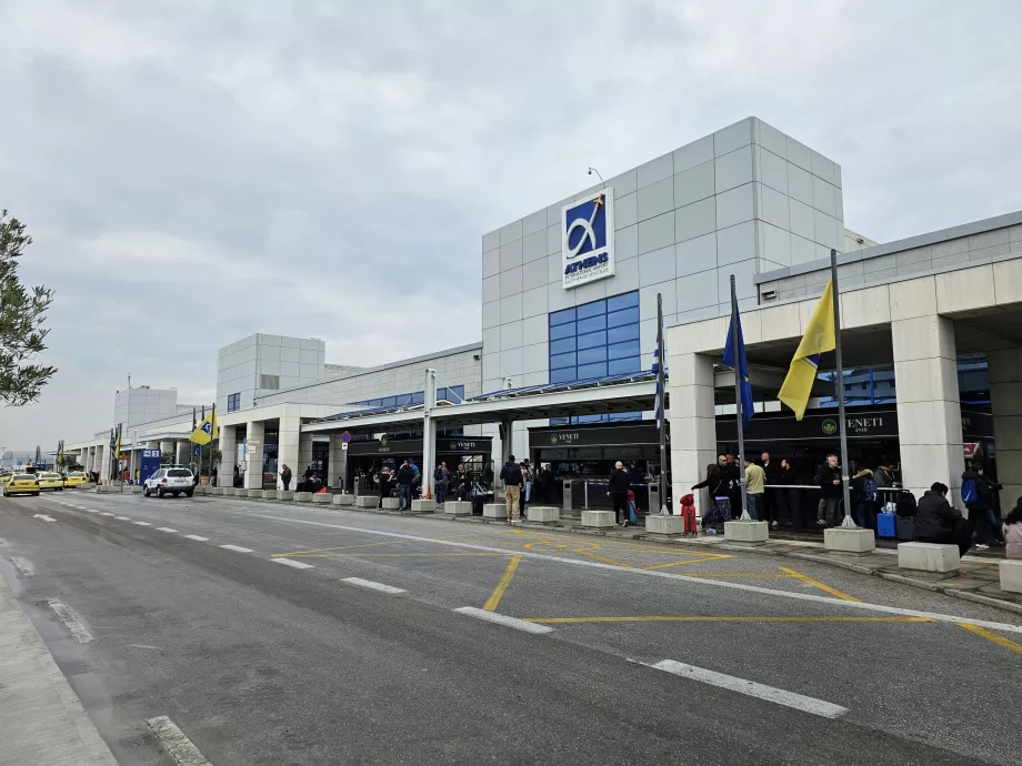 ankomst till flygplats Aten