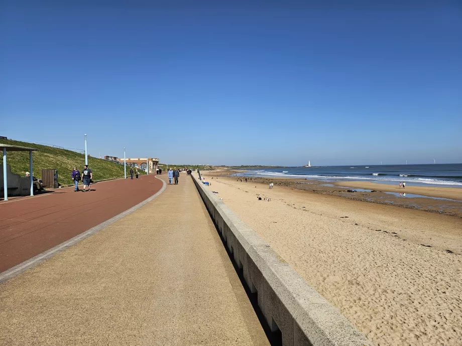 Whitley Bay strandpromenad