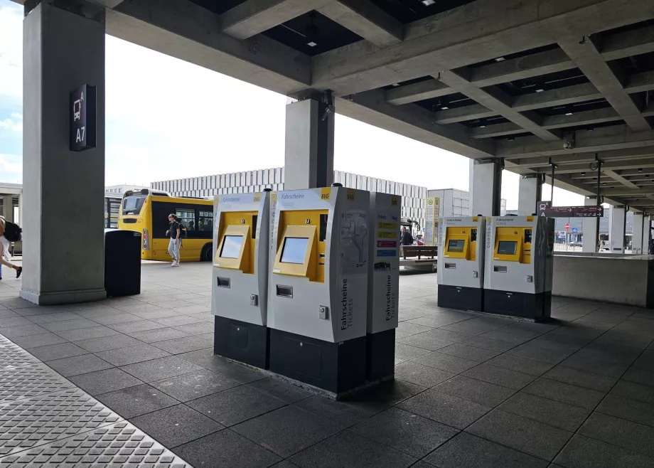 Biljettautomater, busshållplats
