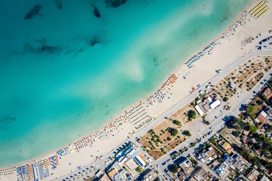 Stranden i San Vito lo Capo