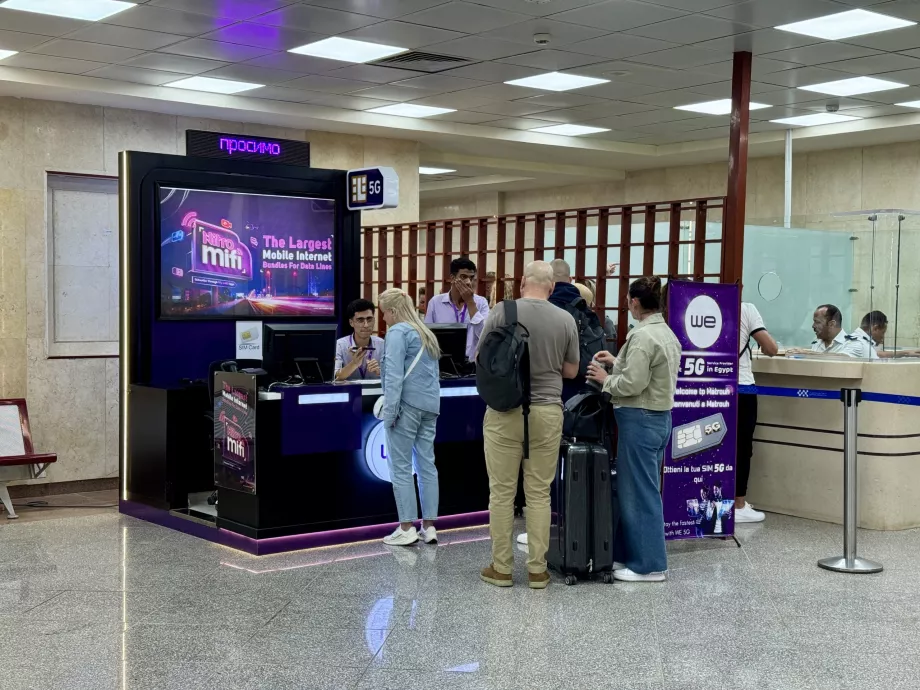Egyptisk SIM-kortbutik