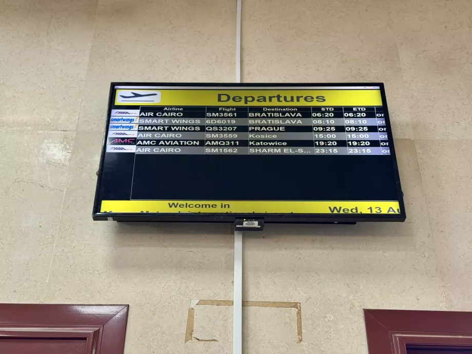 Avgångar från Marsa Matruh MUH flygplats