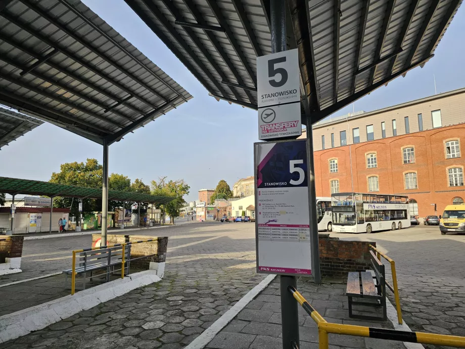 Bussriktning flygplats till central busstation
