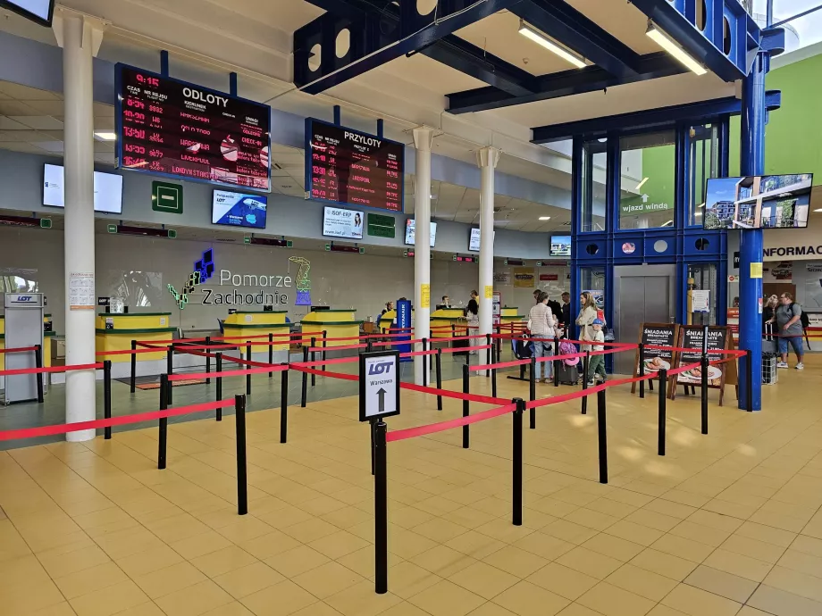 Incheckning, Szczecin Airport
