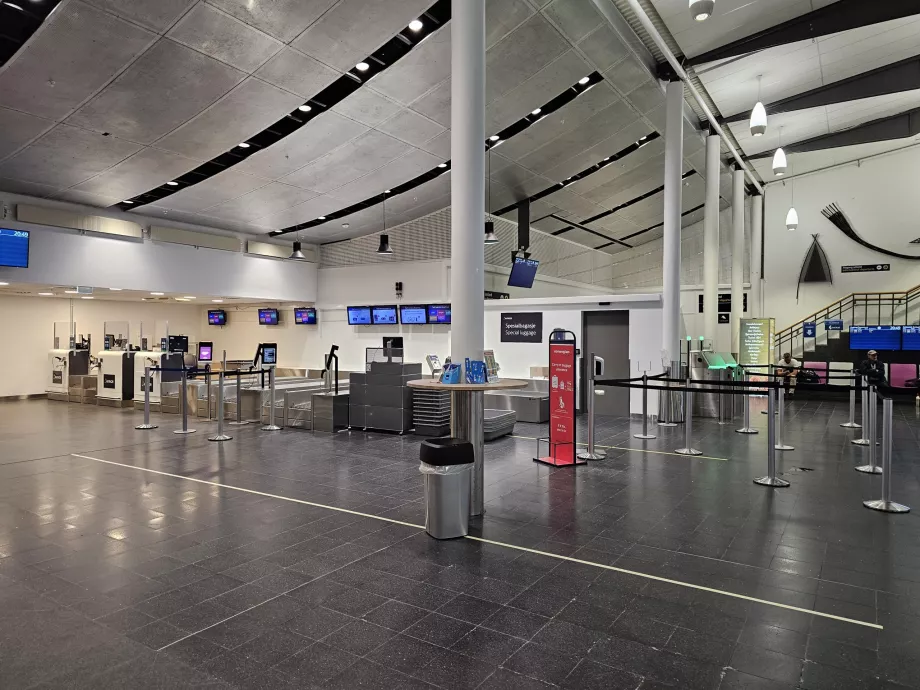 Incheckningshall på Molde Airport