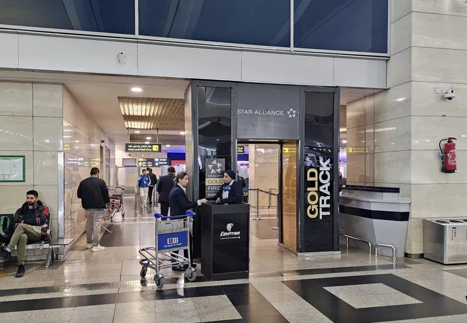 Snabbspår till passkontrollen, Terminal 3